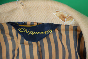 "Chipp Camel Flannel Horse Head Embroidered Sport Jacket" Sz 44 Reg