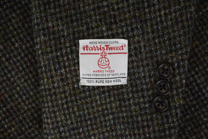 "J. Press Char Olive Tic Weave Harris Tweed Wool Sport Coat" Sz 44R (NW$895T)