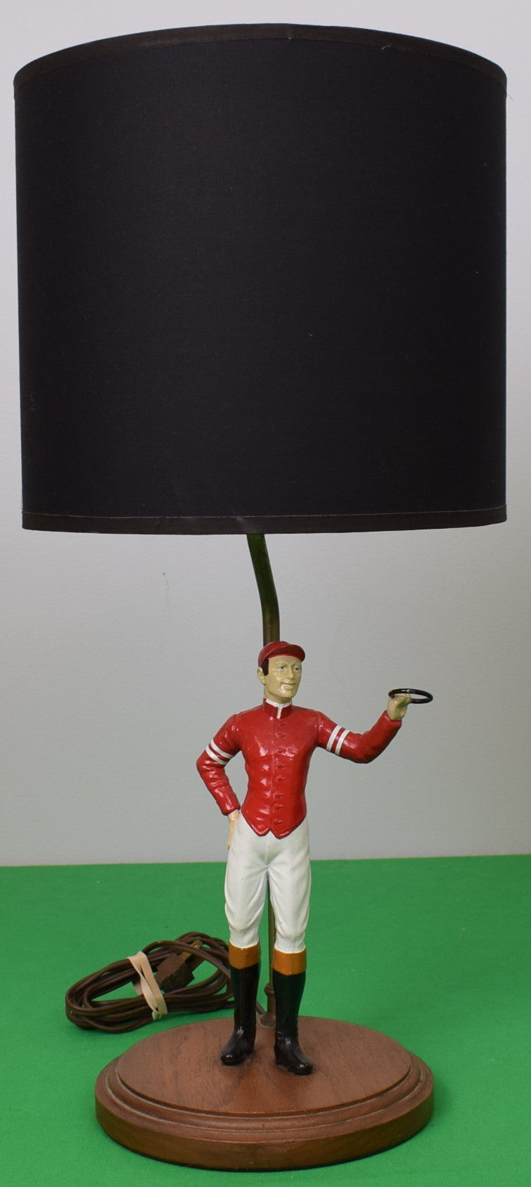 Red Jockey Lamp w/ Shade