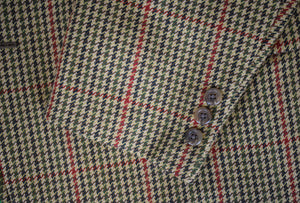 "The Andover Shop District Check Scottish Olive Tweed c1998 Sport Coat" Sz 39R