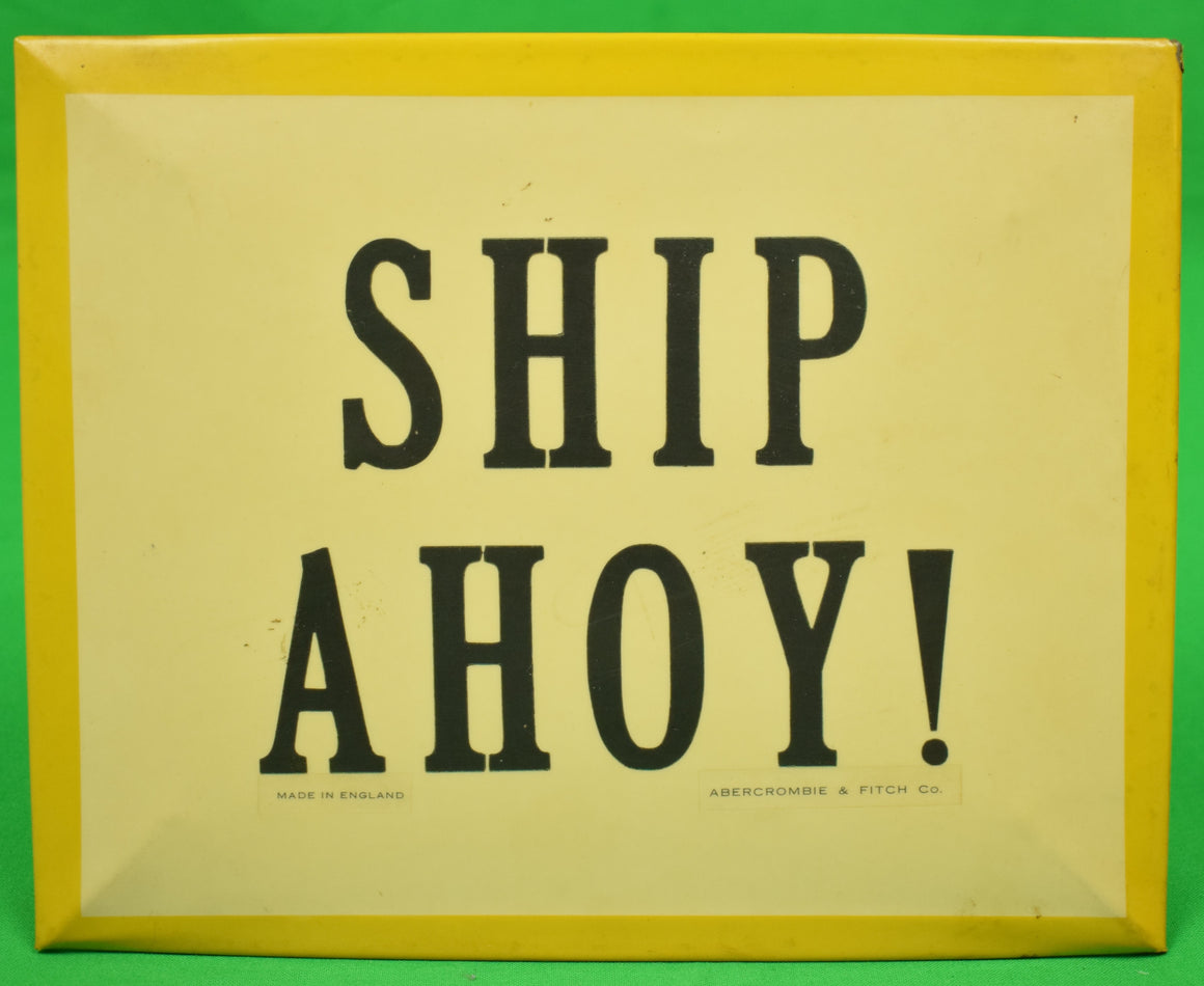 Abercrombie & Fitch Ship Ahoy! Sign Made In England