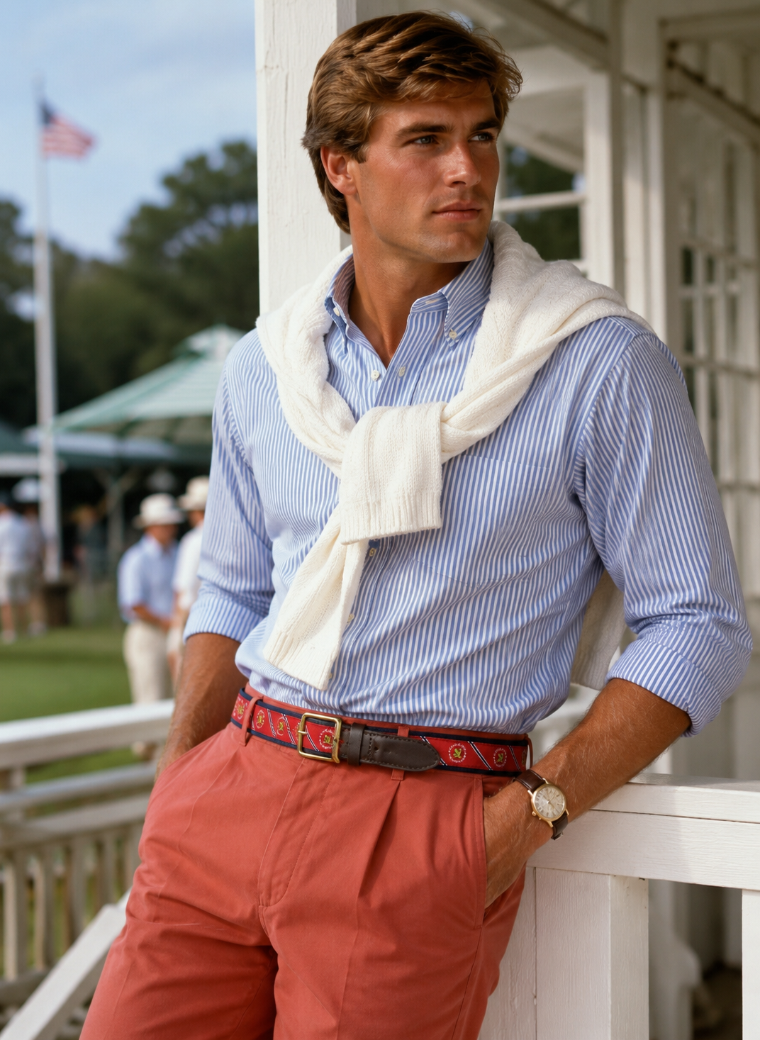 "122nd U.S. Open @ The Country Club (Brookline, MA) Red Ribbon Vineyard Vines Belt" Sz 34