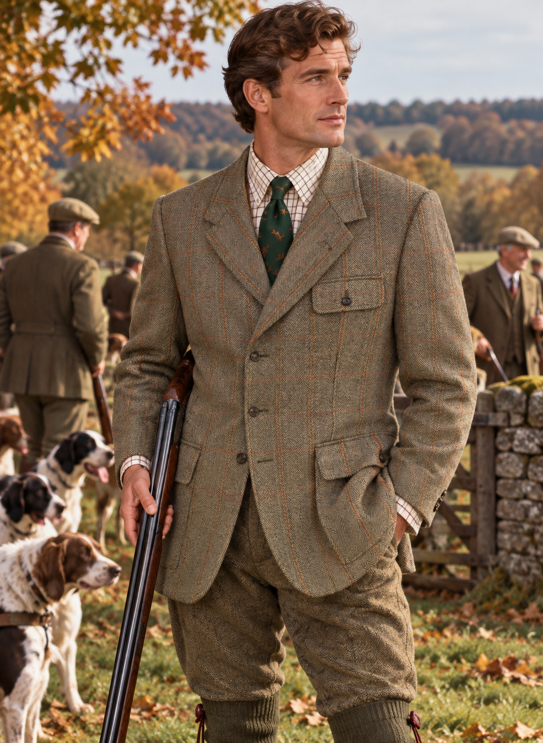 "James Purdey & Sons Tweed Hunting/ Shooting Jacket" Sz 42R