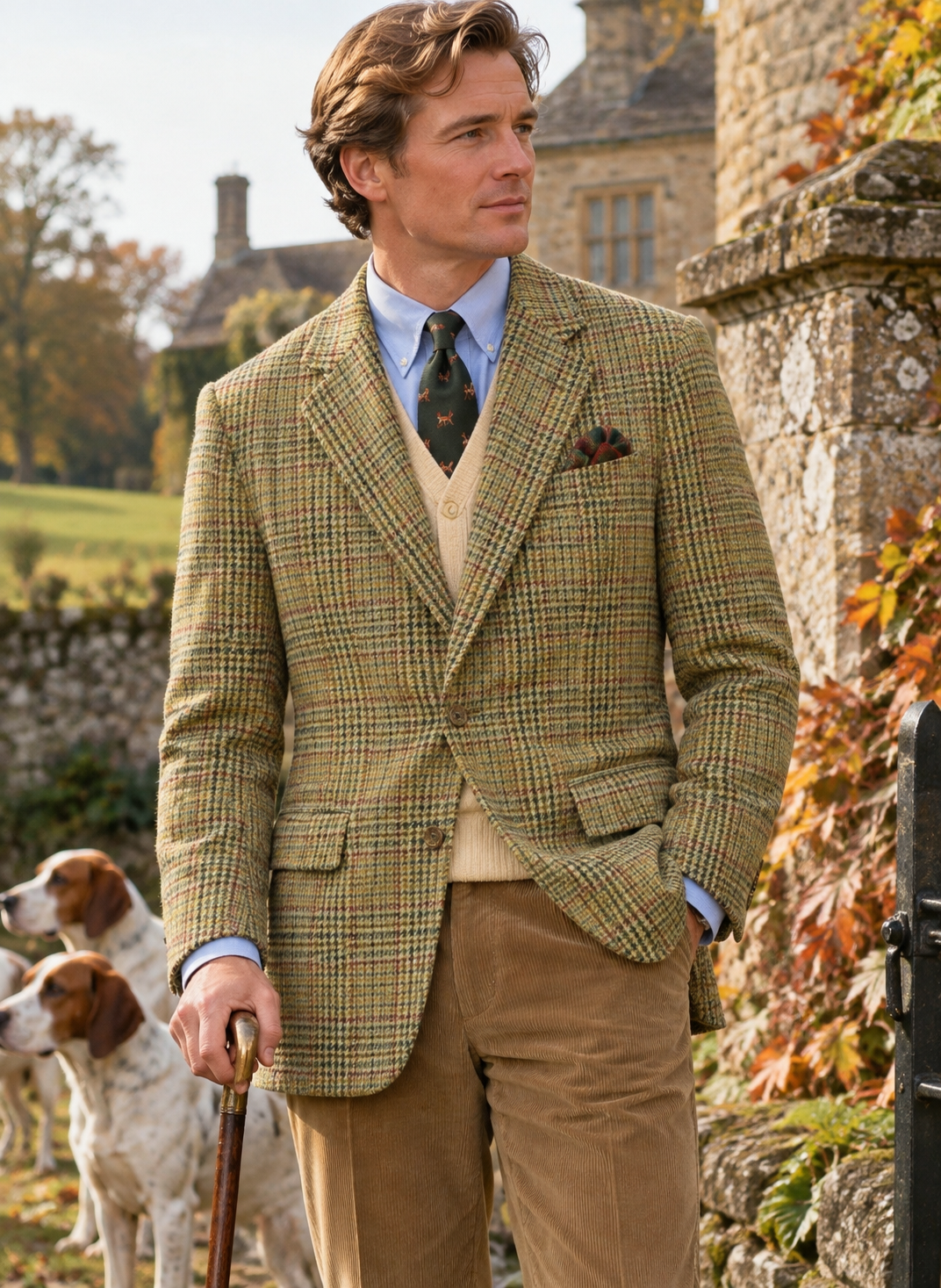 "Brooks Brothers Scottish Shetland Tweed Sport Jacket" Sz: 42R
