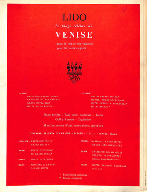 L'ŒIL Revue D'Art L'Art D'Hier Et D'Aujourd 'Hui A Venise No 139-140, Juillet-Aout 1966