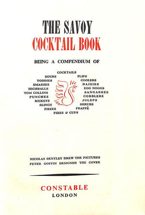 "The Savoy Cocktail Book" 1959 CRADDOCK, Harry