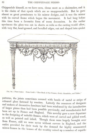 "The Chippendale Period In English Furniture" 1987 CLOUSTON, K. Warren