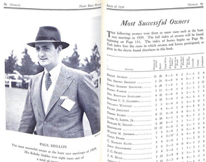 "Record Of Hunt Race Meetings In America- Volume IX, Races Of 1939" 1940 VISCHER, Peter