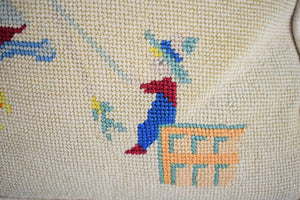 Hand Petit Point Nantucket Needlepoint Pillow (SOLD)