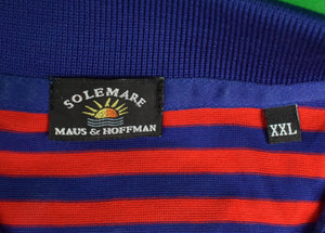 Maus & Hoffman Red/ Blue Stripe Solemare Polo Shirt (NWT)