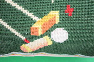 Croquet Needlepoint Pillow (SOLD)