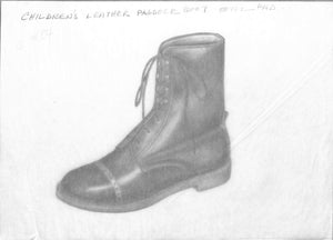 Children's Leather Paddock Boot Graphite Drawing