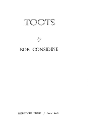 "Toots" 1969 CONSIDINE, Bob
