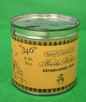 Brooks Brothers "346" Pipe Tobacco 8oz Tin Canister/ Tub (SOLD)