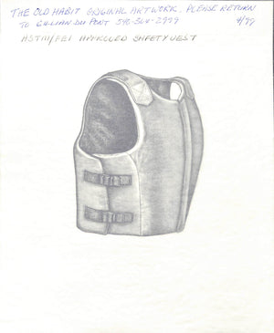 ASTM/ FEI Approved Safety Vest 1999 Graphite Drawing