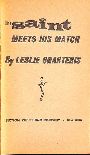 "The Saint Meets His Match" 1941 CHARTERIS, Leslie