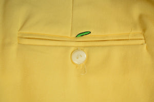 O'Connell's Pastel Yellow Chino Trousers w/ Embroidered Green Alligators Sz: 40 (NWOT) (SOLD)