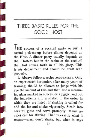 "The Standard Cocktail Guide" 1958 GAIGE, Crosby
