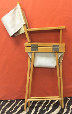 Classic Palm Beach Polo Player Canvas Seat & Back Director's Oak Chair (SOLD)