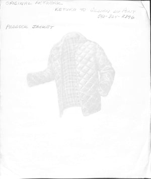 Paddock Jacket Graphite Drawing