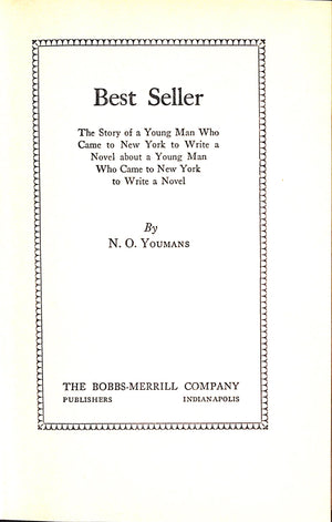 "Best Seller" 1930 YOUMANS, N.O.