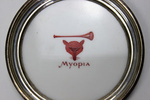 "Pair x Myopia Hunt Club Fox-Mask Coasters" (SOLD)