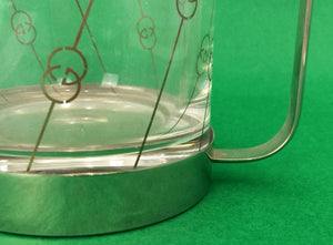 Gucci Glass w/ Chrome Banding Cocktail Pitcher (SOLD)