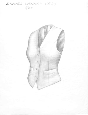 Ladies Canary Vest 2000 Graphite Drawing