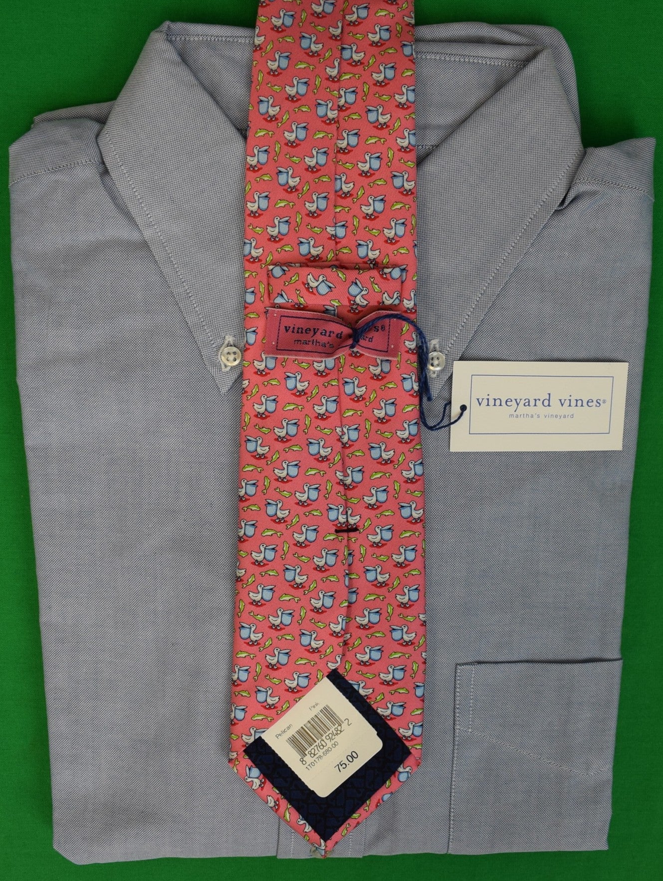 Vineyard Vines Pelican Pink Silk Tie (NWT)