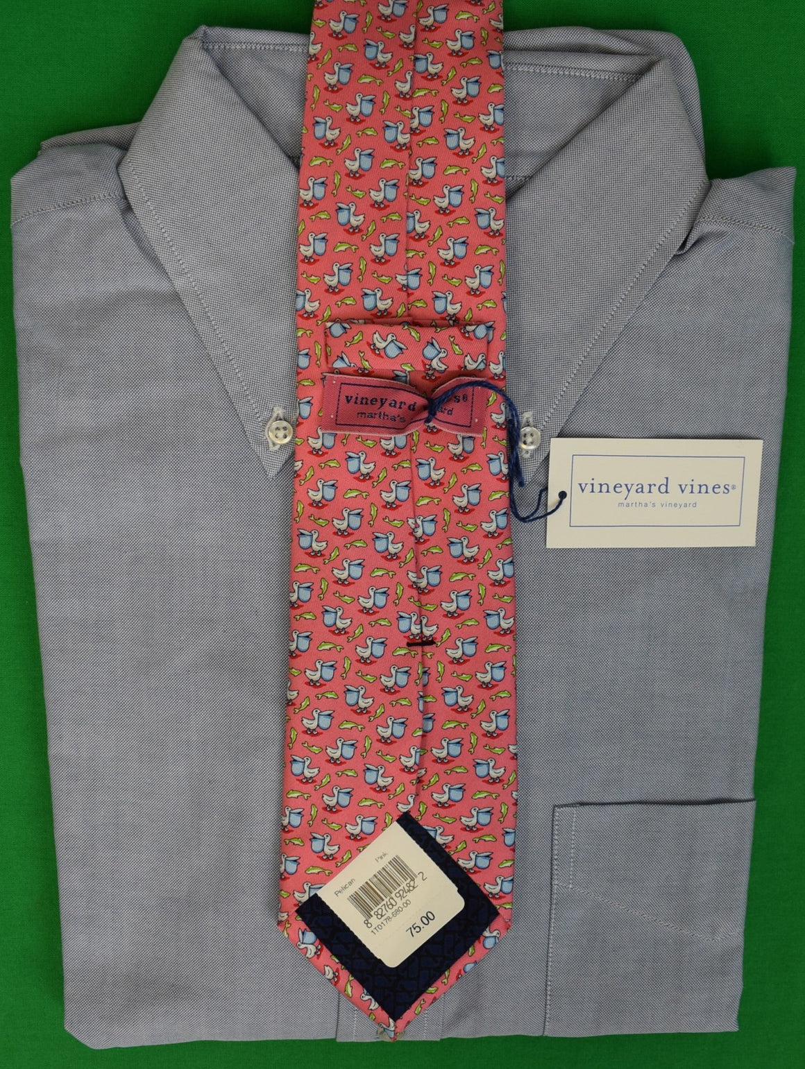 Vineyard Vines Pelican Pink Silk Tie (NWT)