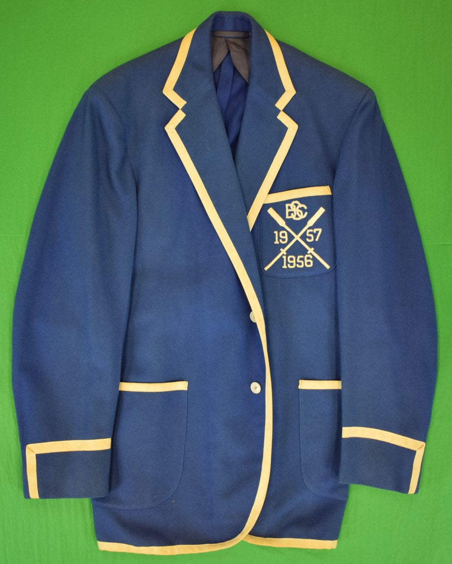 "BSC Royal Blue w/ Yellow Piping c1955 Rowing Blazer" (SOLD)