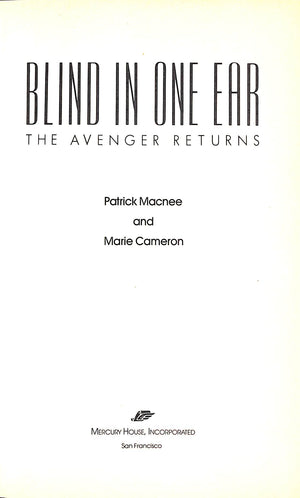 "Blind In One Ear: The Avenger Returns" 1989 MACNEE, Patrick