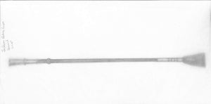 Silver Swirl Riding Crop Graphite Drawing