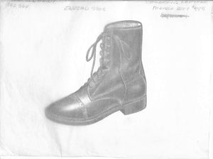 Children's Leather Paddock Boot by Eastern Shoe Graphite Drawing