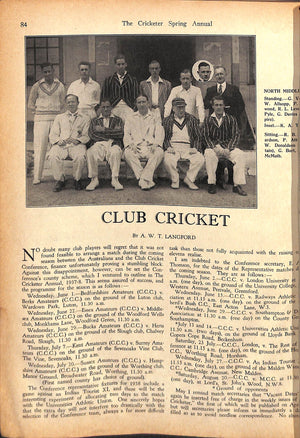 The Cricketer Spring Annual 1938