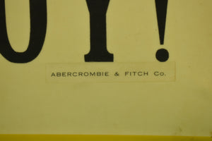 Abercrombie & Fitch Ship Ahoy! Sign Made In England