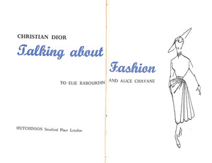 "Talking About Fashion To Elie Rabourdin And Alice Chavane" 1954 DIOR, Christian