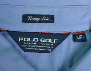 "Ralph Lauren Polo Golf Purple Shirt w/ Miacomet Club Nantucket Logo" Sz: XXL