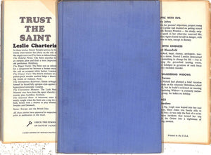 "Trust The Saint" 1962 CHARTERIS, Leslie