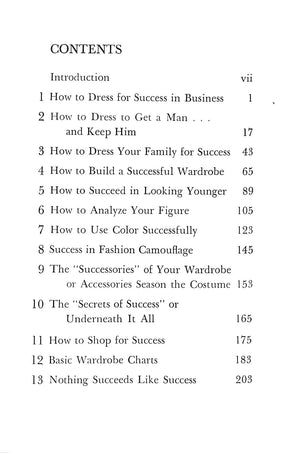 "How To Dress For Success" 1967 HEAD, Edith