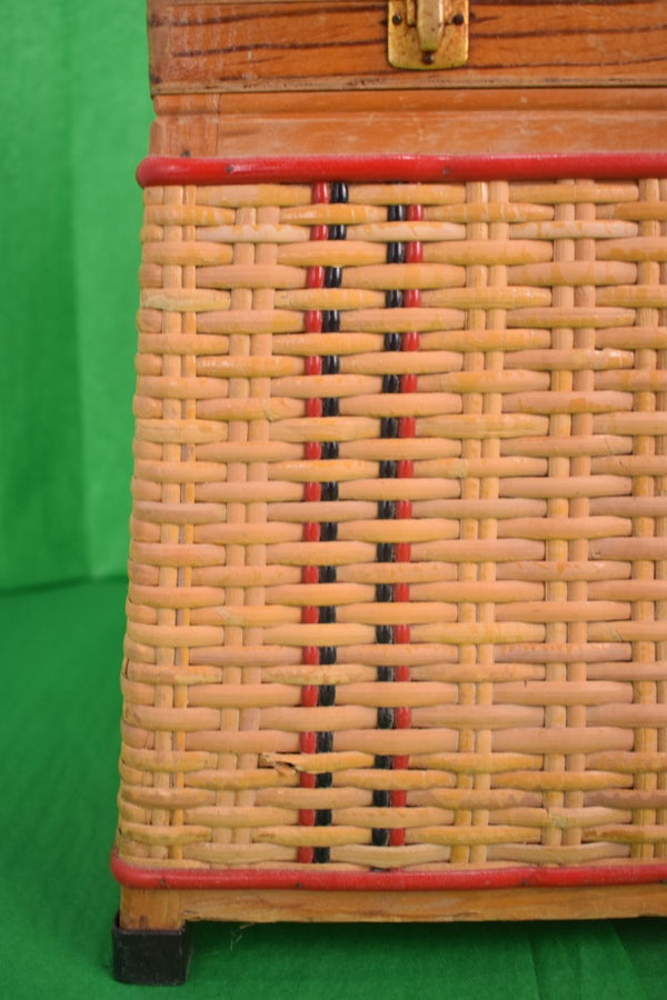"French Wicker Seine Angler's Basket/ Stool" (SOLD)