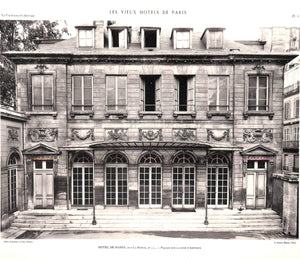 "Les Vieux Hotels De Paris: Le Faubourg Saint-Honore Tome I" 1937 VACQUIER, J.
