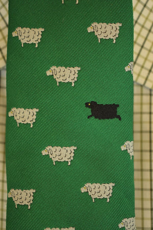 Chipp 'Black Sheep' Green Poly Tie (SOLD)