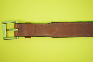 Hand-Needlepoint Equestrian Belt Sz: 38 (SOLD)
