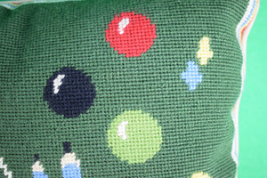 Croquet Needlepoint Pillow (SOLD)