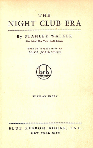 "The Night Club Era"  WALKER, Stanley