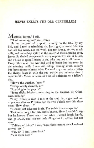 "Nothing But Wodehouse" 1946 WODEHOUSE, P.G.