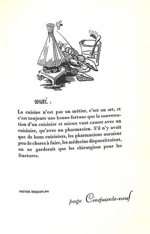 "Calendrier Gastronomique: Histoires De Cuisine" 1960 DUTREY, Marius