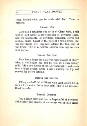 ""Cheerio!" Punches And Cocktails: How To Mix Them" 1930 Charles formerly of Delmonicos