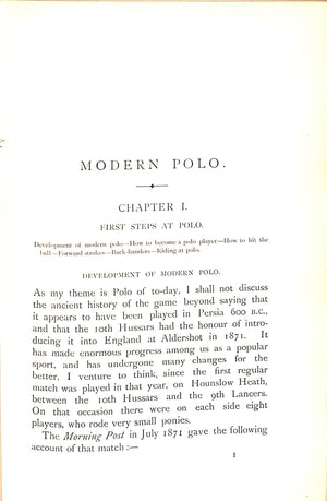 "Modern Polo" 1902 MILLER, Captain E. D.